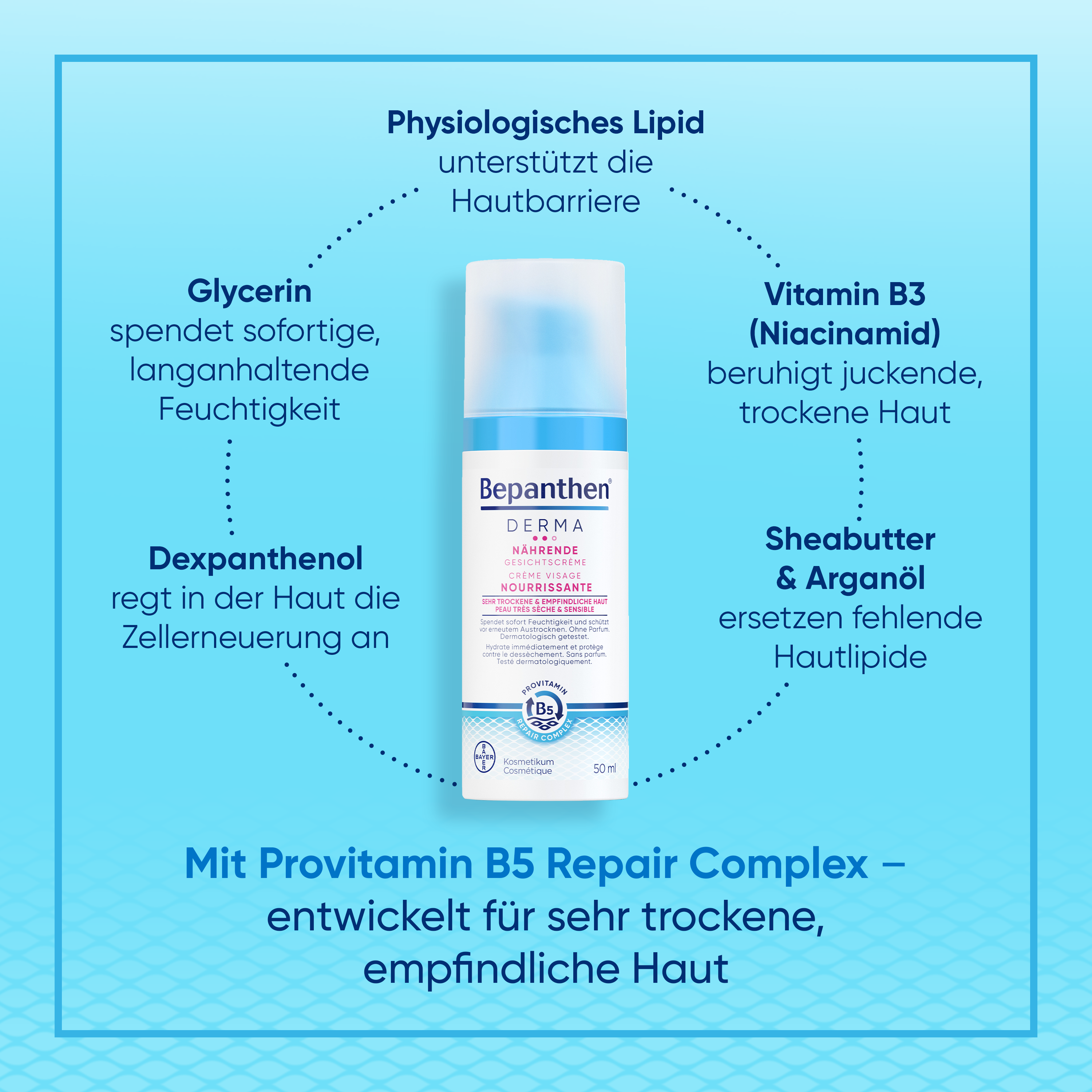 Bepanthen® DERMA Nährende Gesichtscreme 50ml