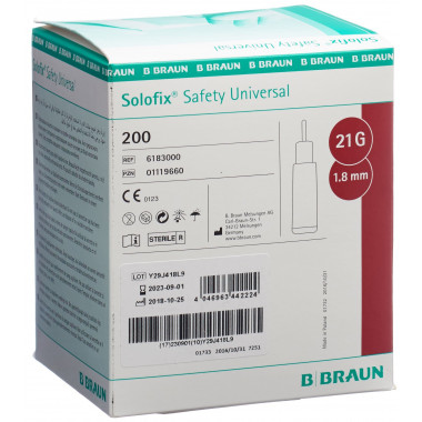 Solofix Safety Lanzette Unive 21 G x 1.8mm 200 Stück