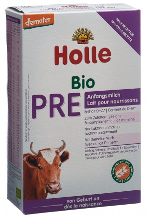Holle Bio-Anfangsmilch PRE Karton 400g Holle Bio-Anfangsmilch PRE Karton 400g