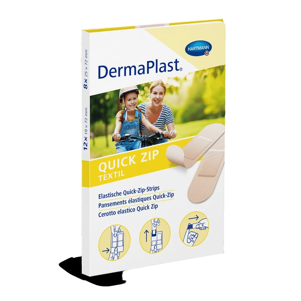 DermaPlast Quick Zip Pflaster 2 Grössen 20 Stück