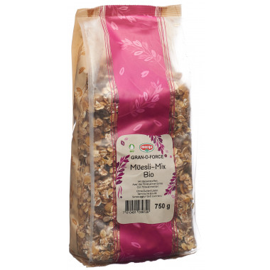 GRANOFORCE Müesli Mix ohne Zucker Bio Knospe 750g GRANOFORCE Müesli Mix ohne Zucker Bio Knospe 750g