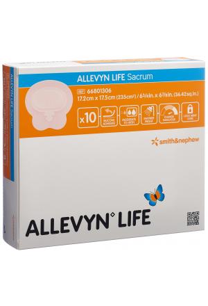 ALLEVYN LIFE SACRUM Sil-Schaumverband 17.2x17.5cm 10 Stk