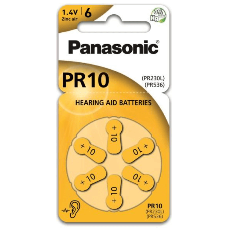 Panasonic Hörgerät Batterien 10 6 Stück