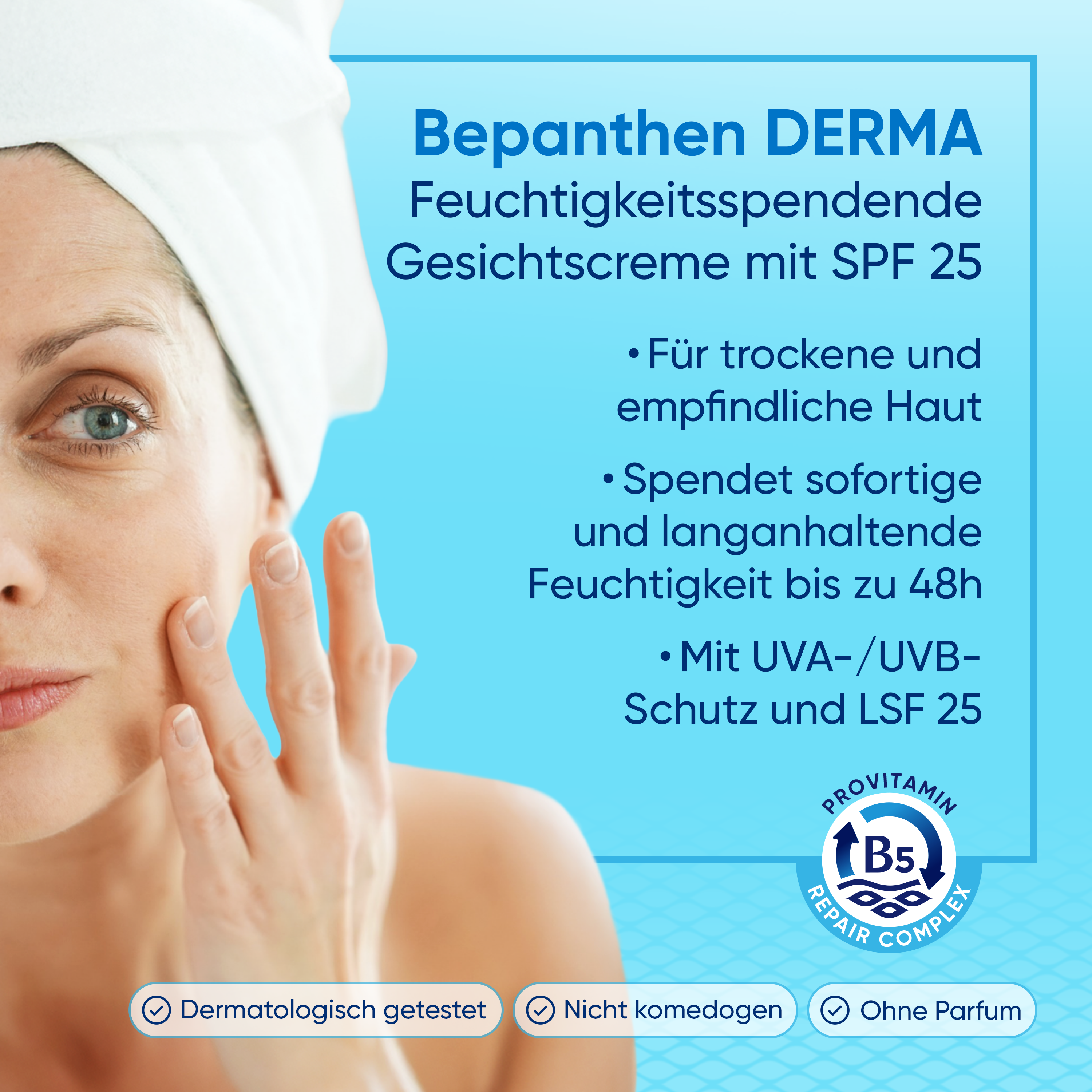 Bepanthen® Derma feuchtigkeitsspendende Gesichtscreme SPF25 50ml