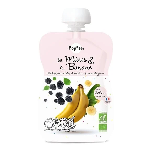 POPOTE Quetschie Brombeere Banane 120g