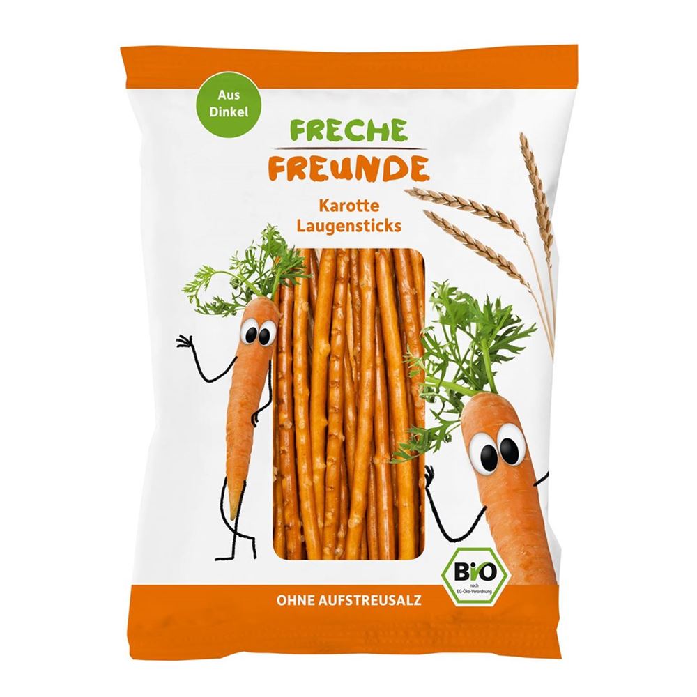 FRECHE FREUNDE Laugensticks Karotte Btl 75g