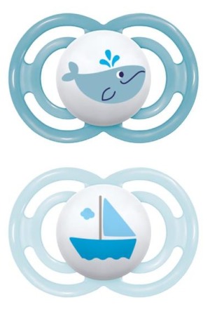 MAM Perfect Nuggi 6-16 Monate blue/blue 2 Stück