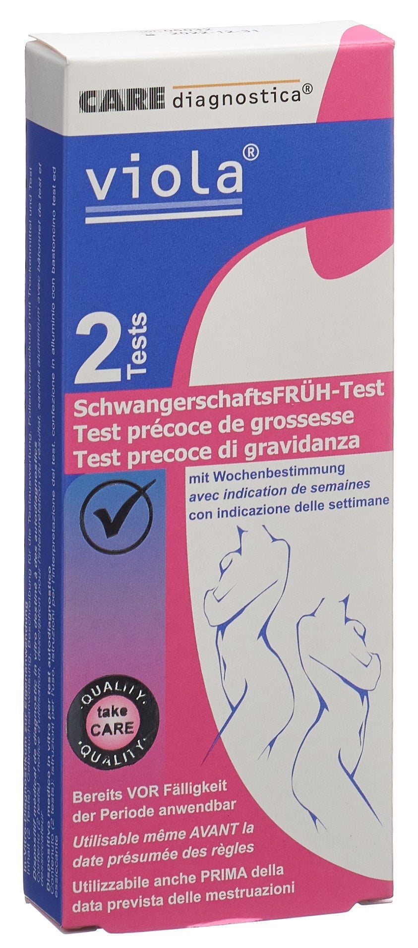 Viola Schwangerschaftsfrühtest Duo 2 Stück Viola Schwangerschaftsfrühtest Duo 2 Stück