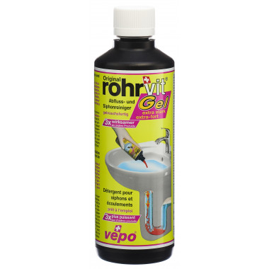 Rohrvit Abflussreiniger Gel extra-stark 415ml Rohrvit Abflussreiniger Gel extra-stark 415ml