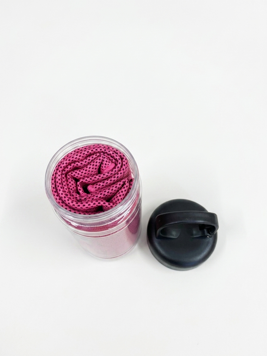 Fresh Ice Towel – Mikrofaser Sofort-Kühltuch 30x100cm Rosa