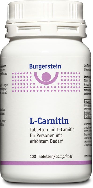 BURGERSTEIN L-Carnitin Tabletten 100 Stück BURGERSTEIN L-Carnitin Tabletten 100 Stück