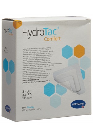 HydroTac Comfort Wundverband 8x8cm steril 10 Stück