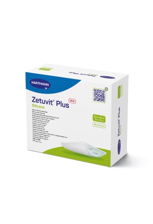 Zetuvit Plus Silicone Border 8x8cm 10 Stück