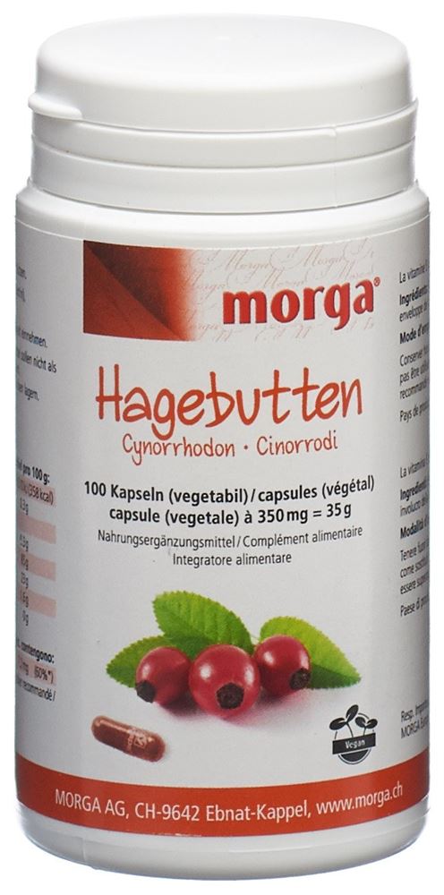 MORGA Hagebutten Vegicaps 100 Stück MORGA Hagebutten Vegicaps 100 Stück