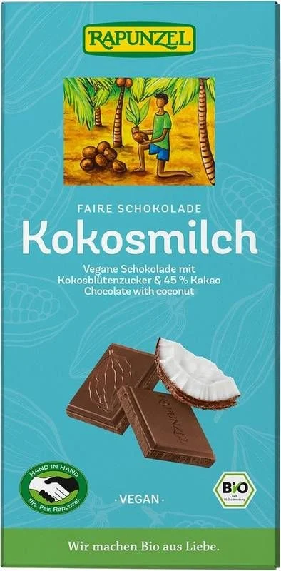 Rapunzel Schokolade Kokosmilch 80g Rapunzel Schokolade Kokosmilch 80g
