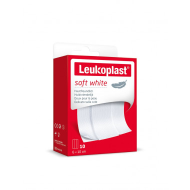 Leukoplast soft white 6x10cm 10 Stück