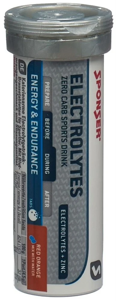 SPONSER® Electrolytes Tabs Red Orange 10 Stück