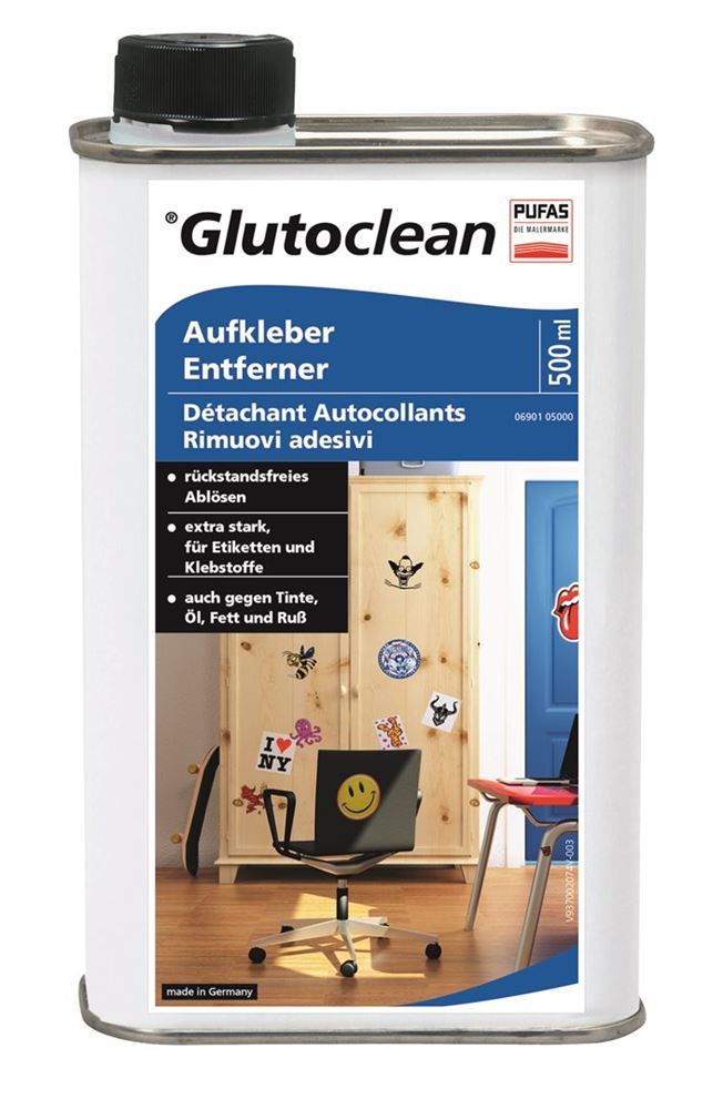 GLUTOCLEAN Aufkleber Entferner Fl 500ml GLUTOCLEAN Aufkleber Entferner Fl 500ml