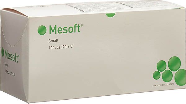 Mesoft NW Rundtupfer 25mm steril 20 x 5 Stück