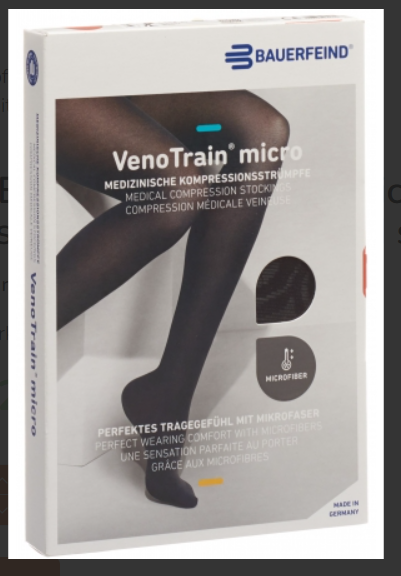 Bauerfeind VT MICRO AG KKL2 M p/l geschlossene Fussspitze schwarz Spitze 1 Paar