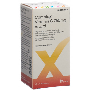 Complex Vitamin C retard Tabletten 750mg 90 Stück Complex Vitamin C retard Tabletten 750mg 90 Stück
