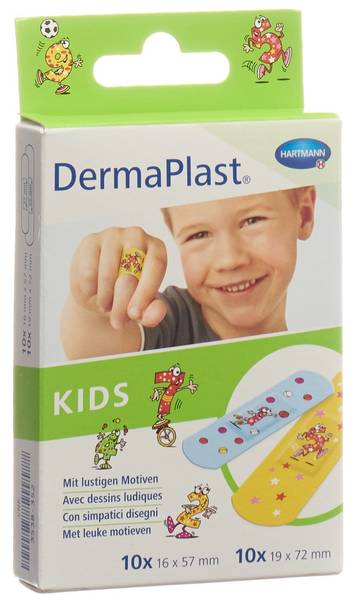 DermaPlast Kids Strips 2 Grössen 20 Stück DermaPlast Kids Strips 2 Grössen 20 Stück