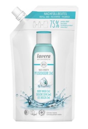 Lavera Pflegedusche Basis Sensitiv 2in1 Nachfüllbeutel Btl 500ml