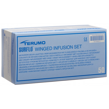 Terumo Surflo Sicherheits-Perfusionsbesteck mit Flügelkanüle 25G 0.5x19mm orange 50 Stück Terumo Surflo Sicherheits-Perfusionsbesteck mit Flügelkanüle 25G 0.5x19mm orange 50 Stück