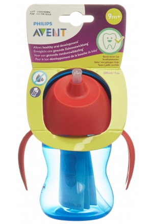 Philips Avent Strohhalm-Becher 200ml Boy blau