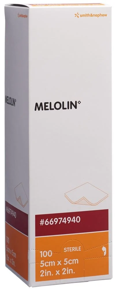 MELOLIN Wundkompressen 5x5cm steril 100Btl
