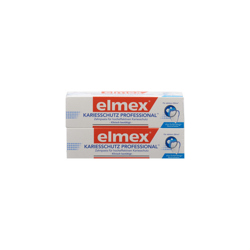 elmex KARIESSCHUTZ PROFESSIONAL Zahnpasta Duo 2 x 75ml elmex KARIESSCHUTZ PROFESSIONAL Zahnpasta Duo 2 x 75ml