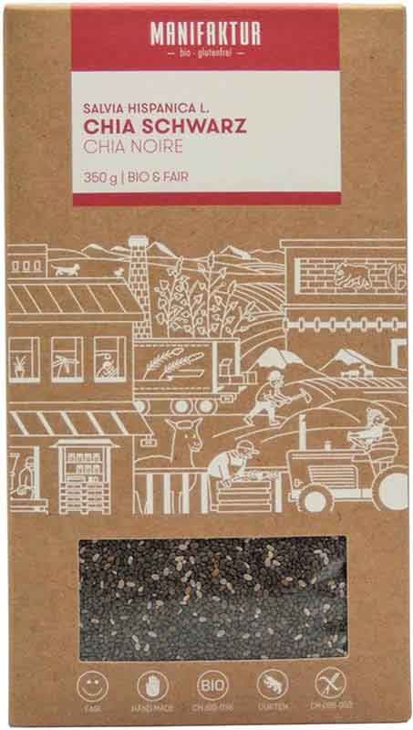 MANIFAKTUR Chia Samen schwarz 350g MANIFAKTUR Chia Samen schwarz 350g