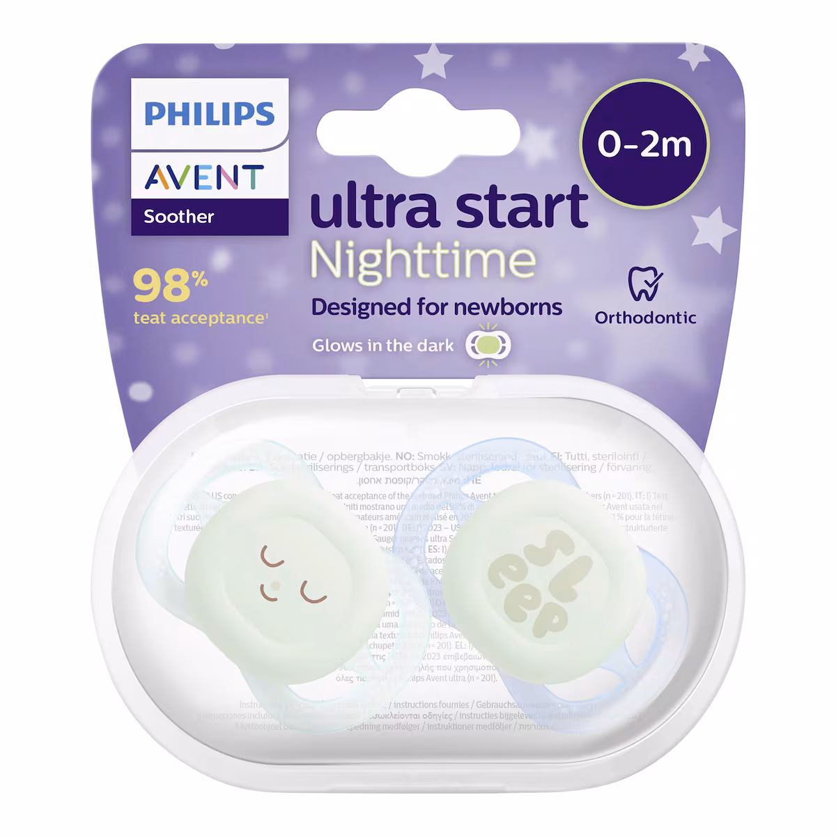 PHILIPS AVENT Nuggi Ult Start Ni 0-2M li/ora 2 Stück