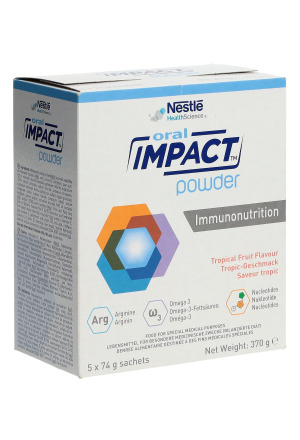 IMPACT ORAL Immunonutrition Plv Tropical 5 x 74g