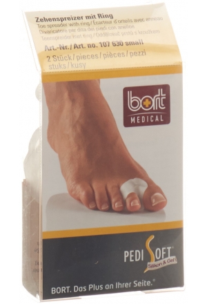 BORT PEDISOFT Zehenseperator S mit Ring 2 Stück BORT PEDISOFT Zehenseperator S mit Ring 2 Stück