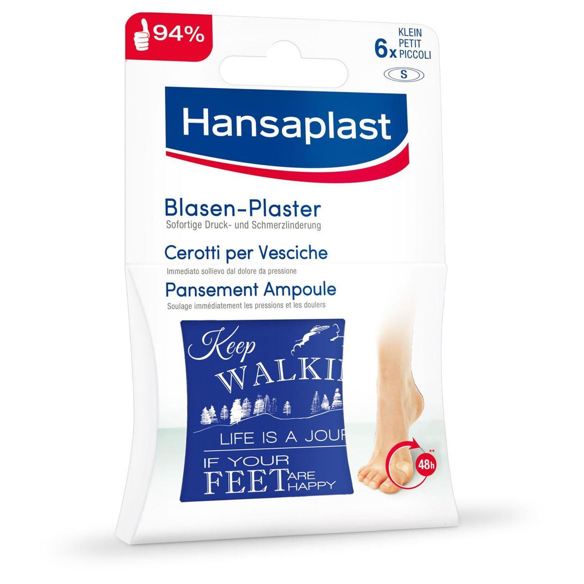 HANSAPLAST Footcare Blasen Pflaster klein 6 Stück