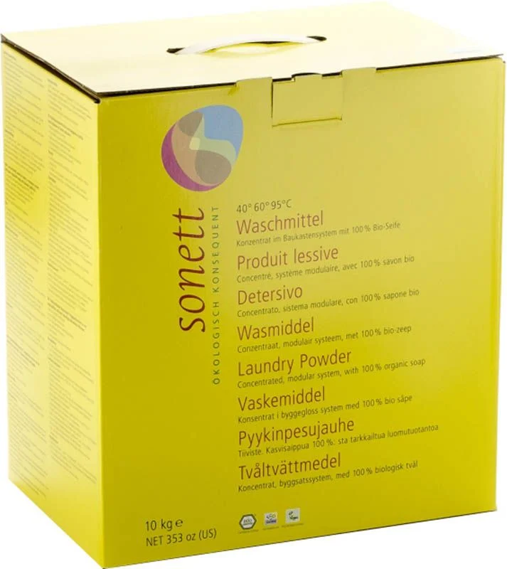 Sonett Waschmittel 40° 60° 95°C Pulver 10kg Sonett Waschmittel 40° 60° 95°C Pulver 10kg