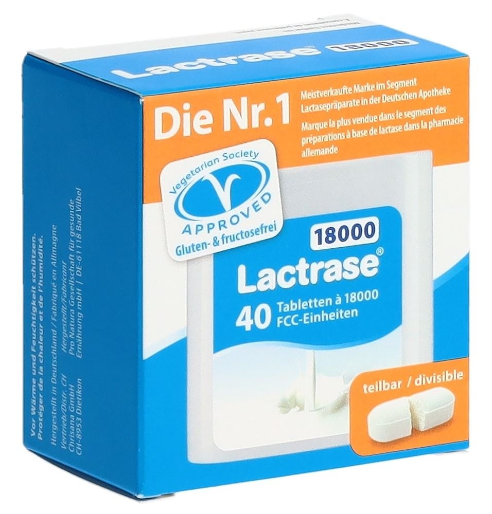 Lactrase Tabletten 18000 IE Dispenser 40 Stück