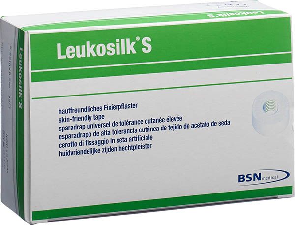 LEUKOSILK S Heftpflaster 9.2mx2.5cm weiss 12 Stück