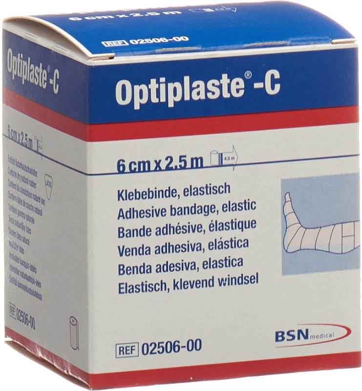 OPTIPLASTE-C Kompressionsbinde 2.5mx6cm