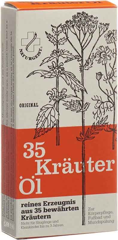 NATURGEIST Original 35 Kräuter Öl Glasflasche 80ml