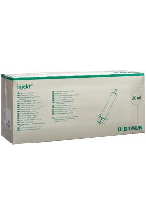 B. BRAUN Spritze 20ml Luer 2teil ex 100 Stück