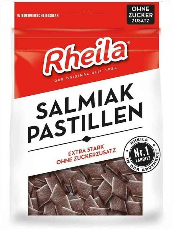 Soldan RHEILA Salmiak Pastillen ohne Zucker 90g