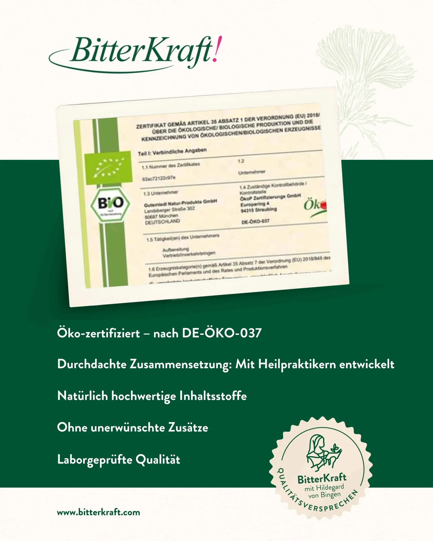 BitterKraft! Original Tropfen BIO 100ml