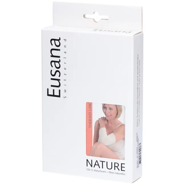 EUSANA Kniewärmer doppelt gestrickt XL ivoire