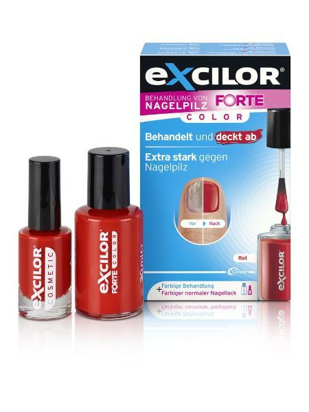 Excilor Forte 30ml Lösung + Color Red 8ml