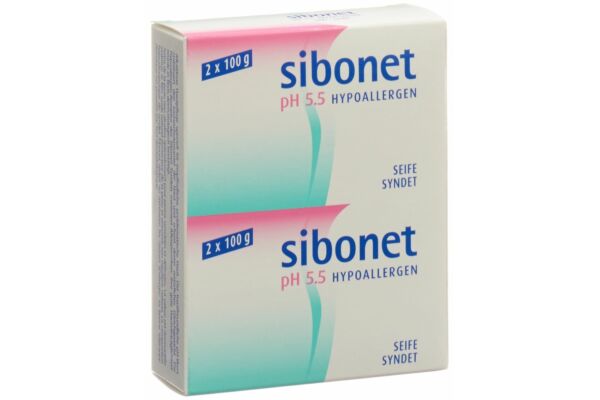 Sibonet Seife pH 5.5 Hypoallergen 2 x 100g Sibonet Seife pH 5.5 Hypoallergen 2 x 100g