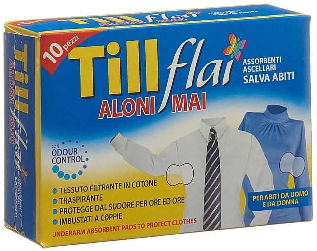 TILL FLAI Saugpapier Achselhöhlen 10 Stück