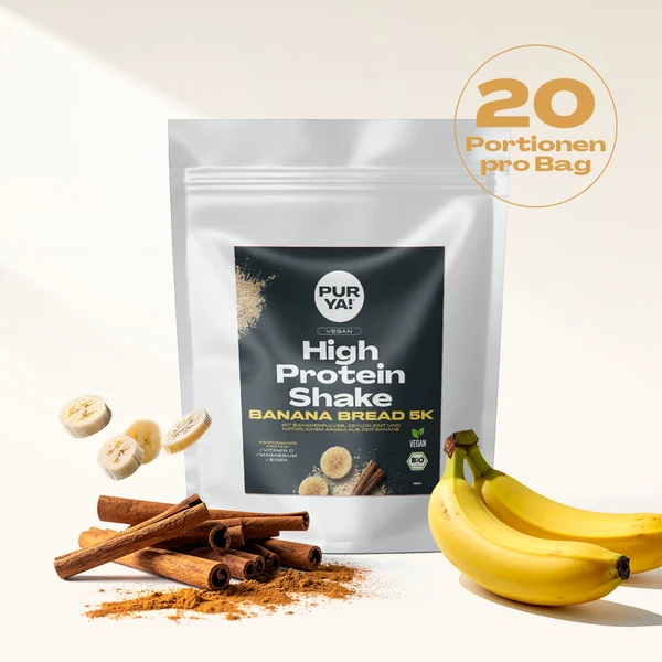 Purya! Vegan Protein Shake Banana Bread Bio 500g