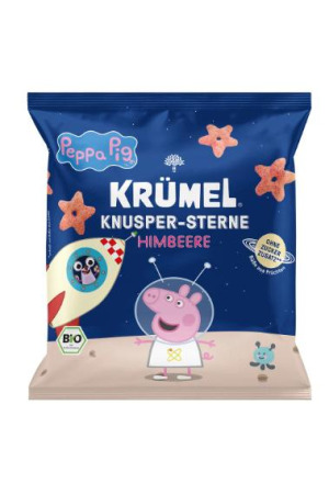 KRÜMEL Knusper-Sterne Himbeere Peppa Pig 20g